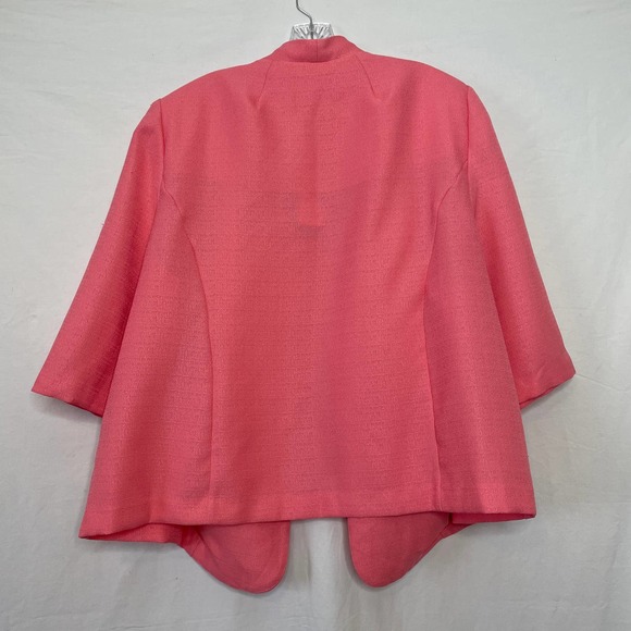 NWT Coral Open Front Blazer Sz 28WP - Picture 4 of 6